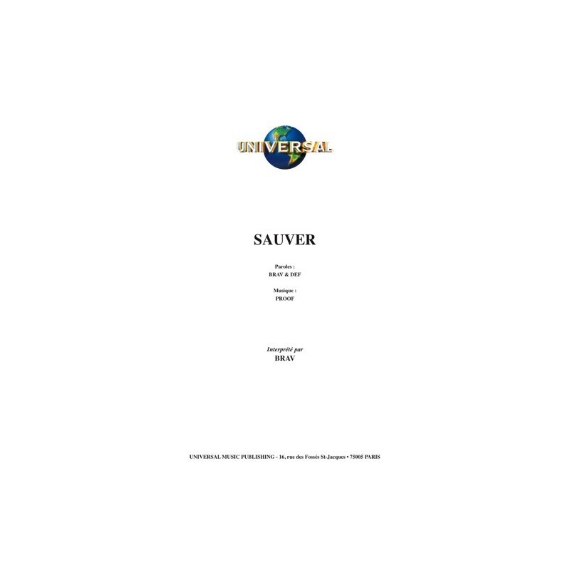 Partition SAUVER BRAV