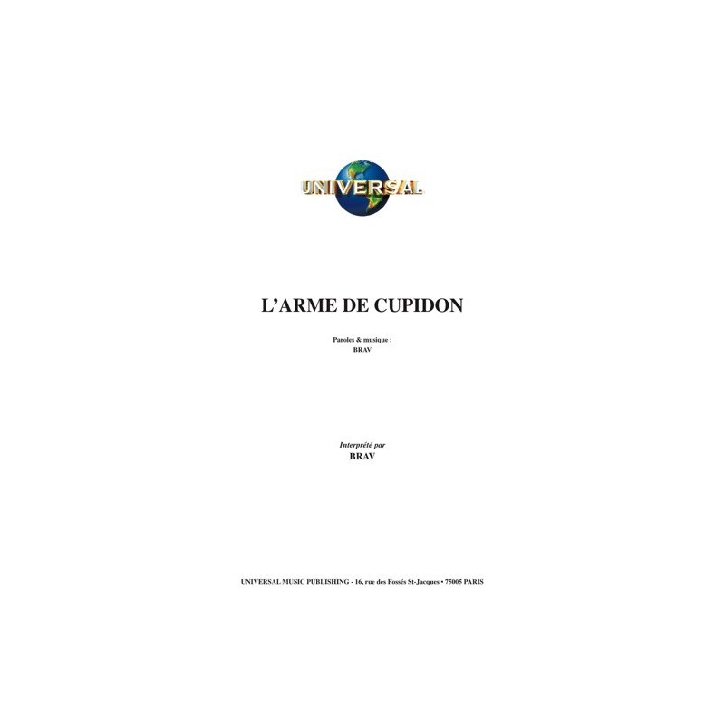 Partition L’ARME DE CUPIDON BRAV