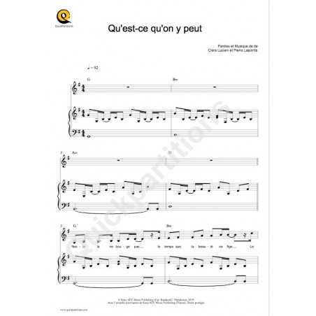 QU'EST-CE QU'ON Y PEUT