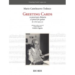 Partition GREETING CARDS 21 PEZZI PER CHITARRA Mario Castelnuovo-Tedesco