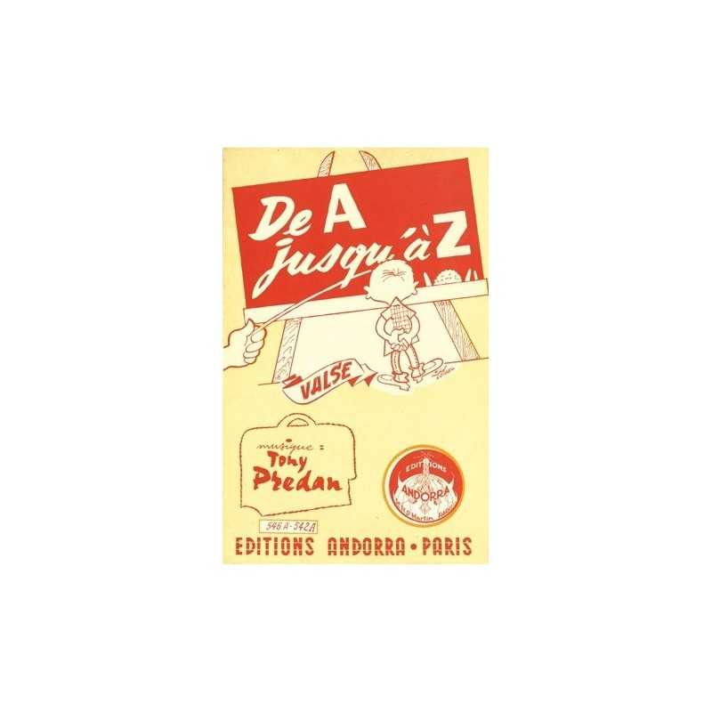 Partition DE A JUSQU'À Z