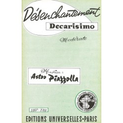 Partition DÉSENCHANTEMENT Astor PIAZZOLLA