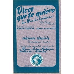 Partition DICEN QUE TE QUIERO