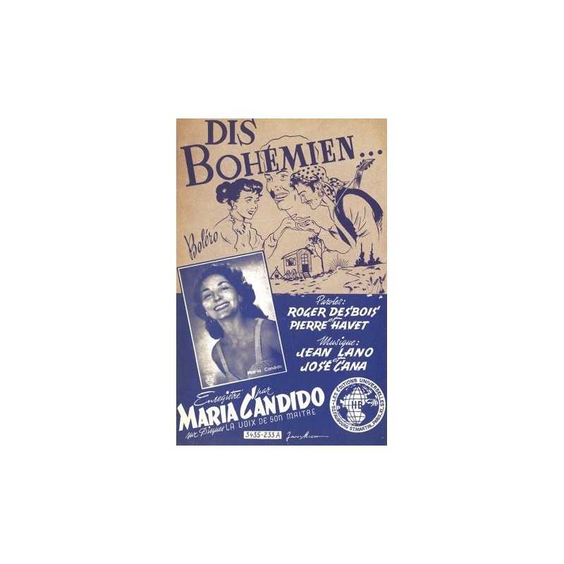 Partition DIS BOHÉMIEN Maria CANDIDO