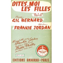 Partition DITES MOI LES FILLES Eddie VARTAN