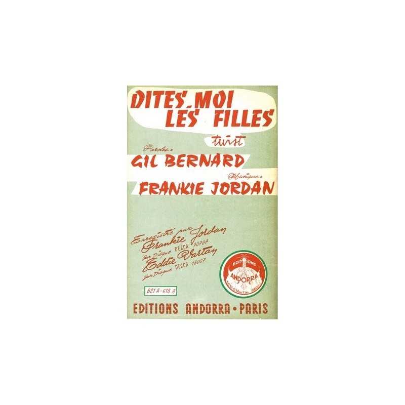 Partition DITES MOI LES FILLES Eddie VARTAN