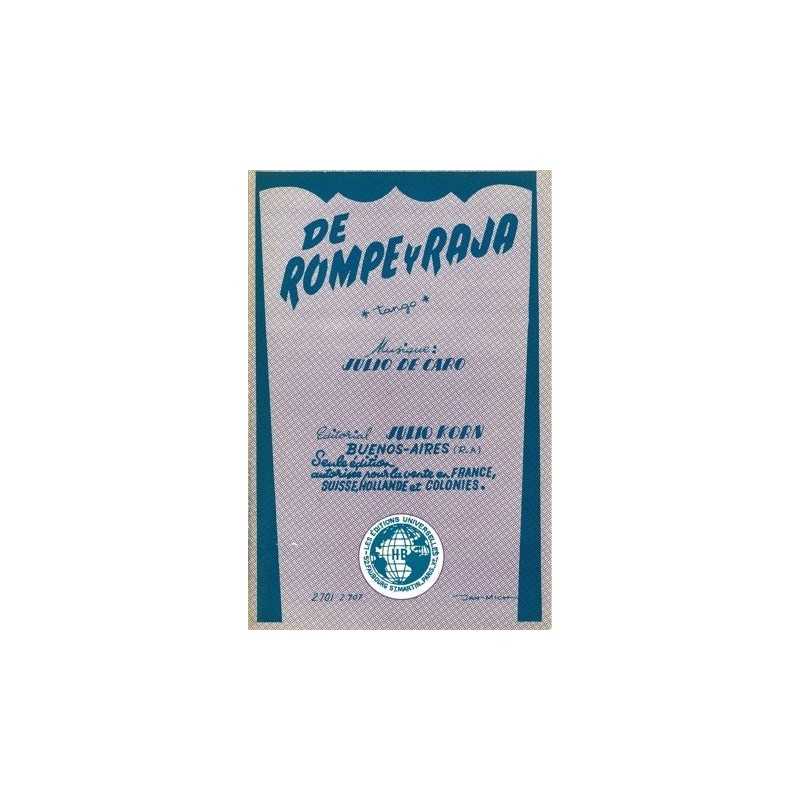 Partition DE ROMPE Y RAJA