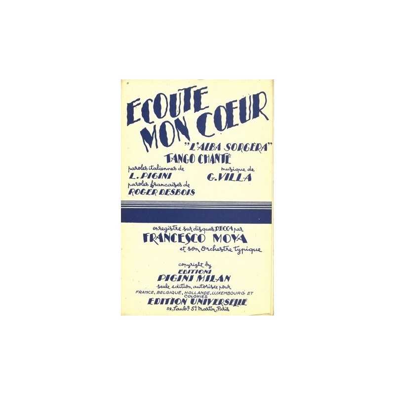 Partition ÉCOUTE MON CŒUR Francisco MOYA