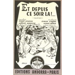 Partition ET DEPUIS CE SOIR LA 