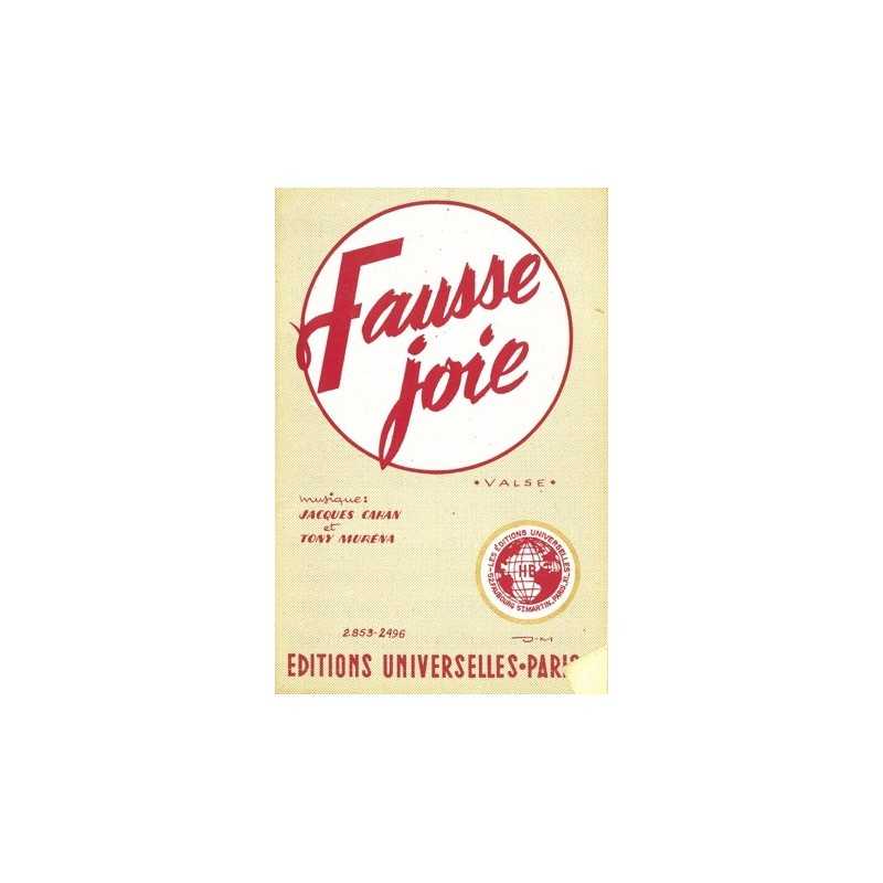 Partition FAUSSE JOIE Tony MURENA