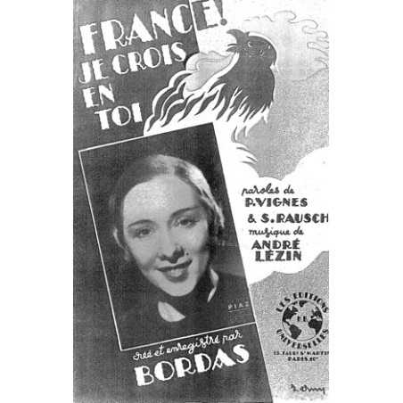 FRANCE ! JE CROIS EN TOI