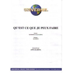 QU'EST CE QUE JE PEUX FAIRE