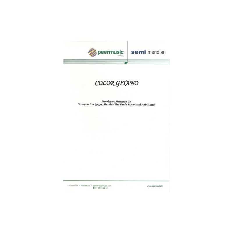 Sheet music COLOR GITANO Kendji Girac
