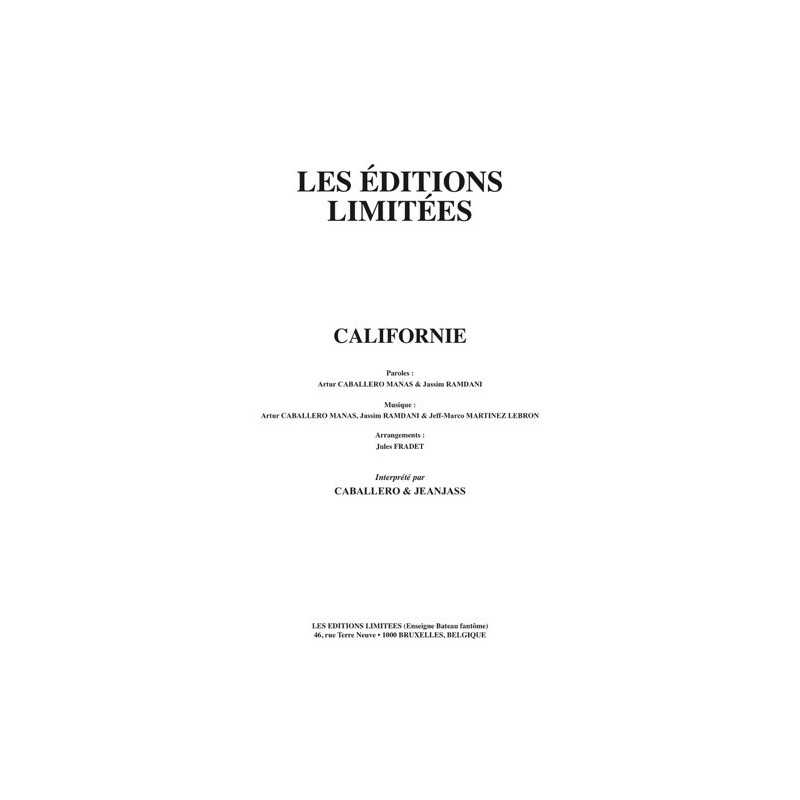 Partition CALIFORNIE CABALLERO & JEANJASS