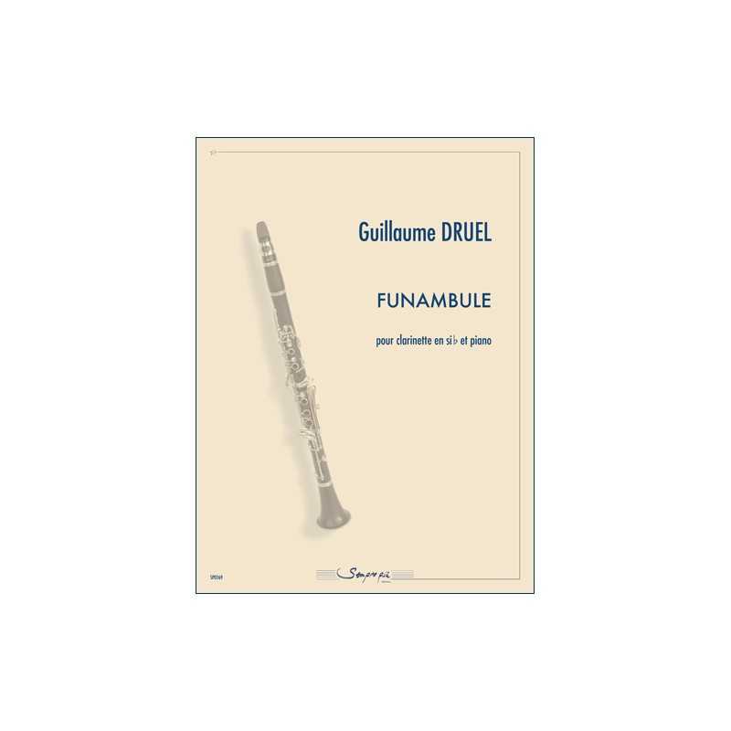 Sheet music FUNAMBULE Guillaume Druel