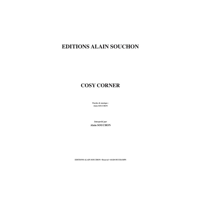 PARTITION COSY CORNER ALAIN SOUCHON pdf
