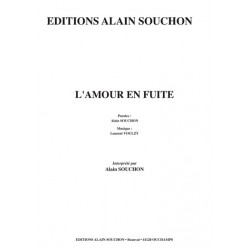 PARTITION L'AMOUR EN FUITE ALAIN SOUHONA