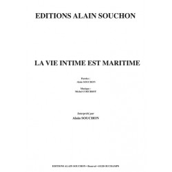 PARTITION LA VIE INTIME EST MARITIME ALAIN SOUCHON