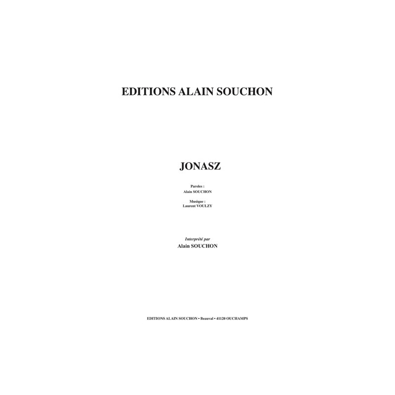 PARTITION JONASZ ALAIN SOUCHON pdf