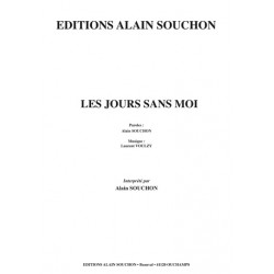 PARTITION LES JOURS SANS MOI ALAIN SOUCHON