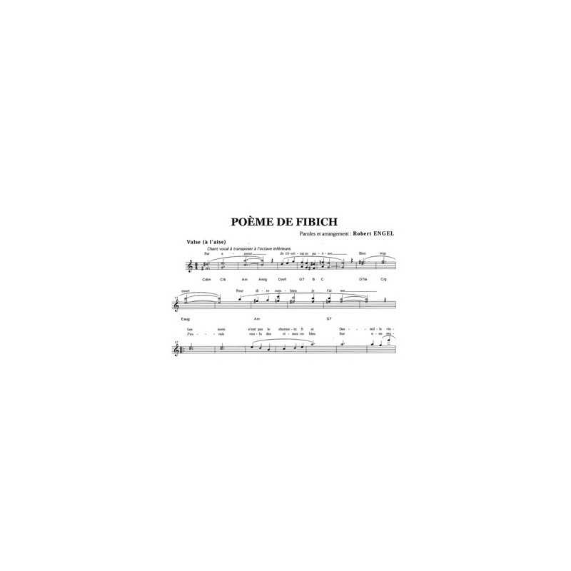 Partition POÈME DE FIBICH Robert ENGEL