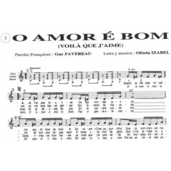 Partition O AMOR É BOM (VOILÀ QUE J'AIME) Guy FAVEREAU
