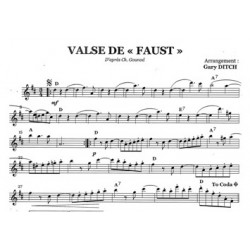 Sheet music VALSE DE FAUST Gary DITCH