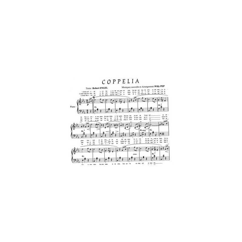 Sheet music COPPELIA Willy PEP