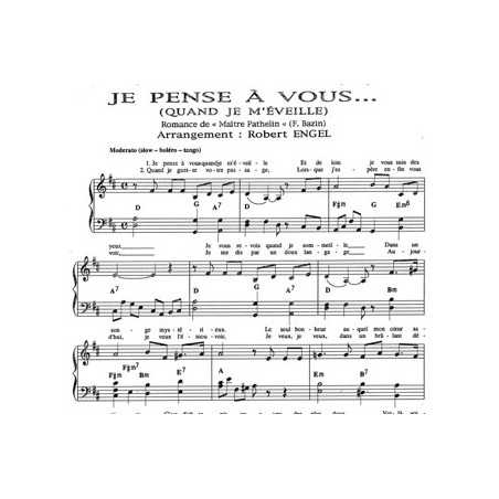 JE PENSE À VOUS... (QUAND JE M'ÉVEILLE)