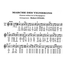 Sheet music MARCHE DES VIGNERONS Robert ENGEL