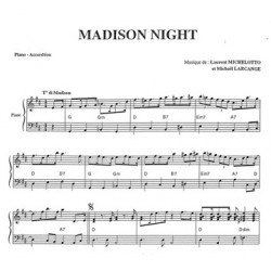 Partition MADISON NIGHT ON DANSAIT TOUS LE MADISON BLUES MADISON Jean-Pierre Ménager