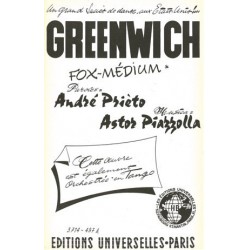 Partition GREENWICH Astor PIAZZOLLA
