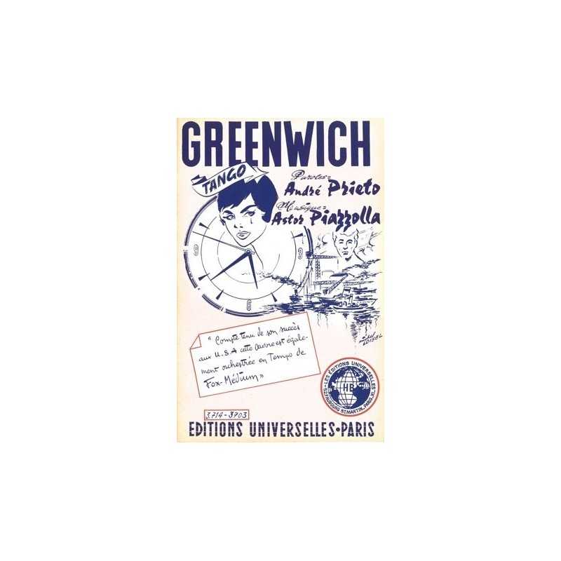 Partition GREENWICH Astor PIAZZOLLA