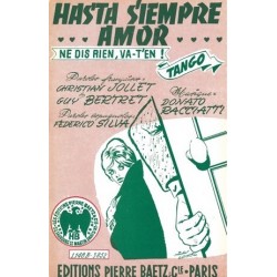Partition HASTA SIEMPRE AMOR