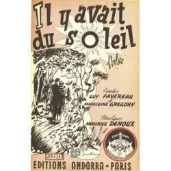 Partition IL Y AVAIT DU SOLEIL