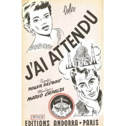 Partition J'AI ATTENDU