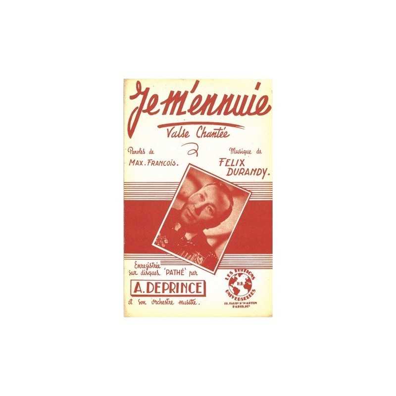 Partition JE M'ENNUIE A. DEPRINCE