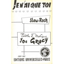 Partition JE N'AI QUE TOI