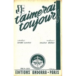Partition JE T'AIMERAI TOUJOURS