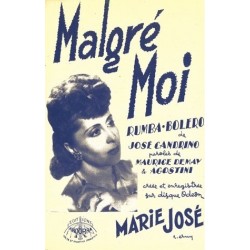 Partition MALGRÉ MOI MARIE JOSÉ