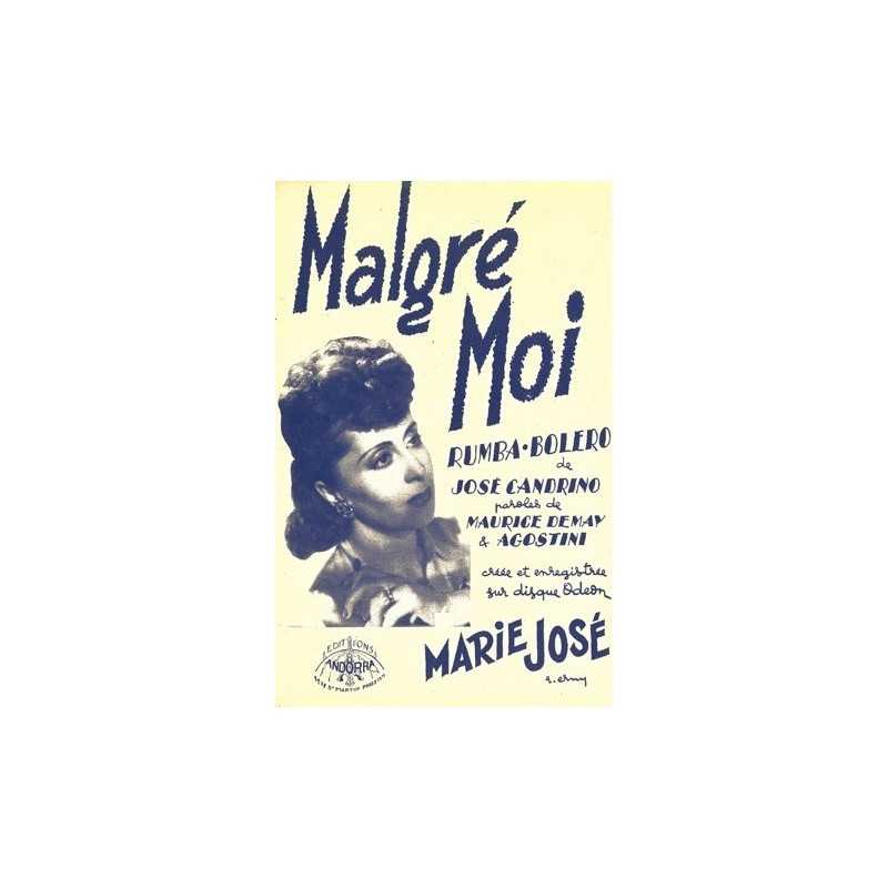 Partition MALGRÉ MOI MARIE JOSÉ