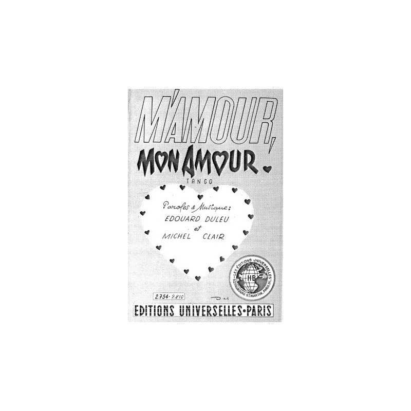 Partition M'AMOUR MON AMOUR
