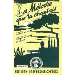 Partition LA MÉLODIE QUE TU CHANTAIS