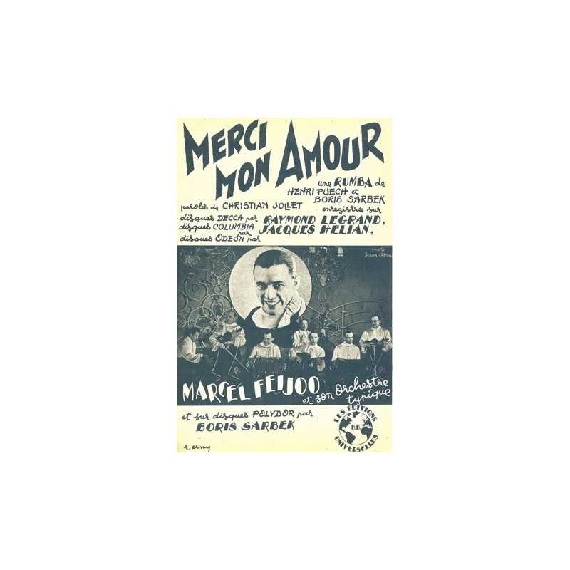 Partition MERCI MON AMOUR Jacques HELIAN