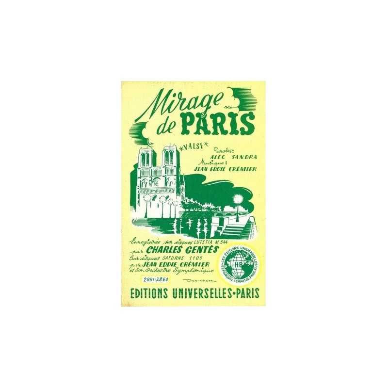 Partition MIRAGE DE PARIS Charles GENTÈS