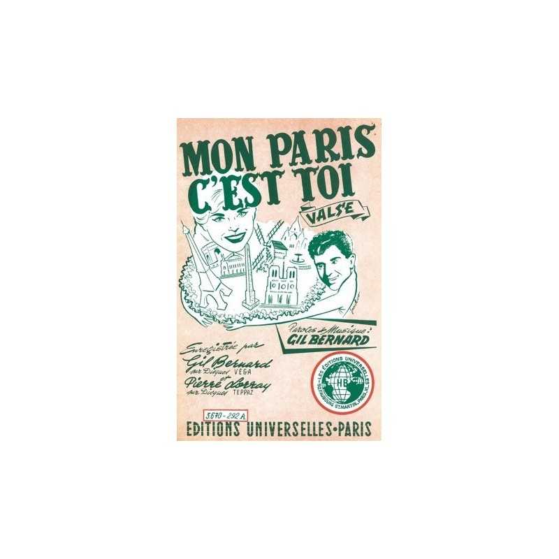 Partition MON PARIS C'EST TOI Gil BERNARD