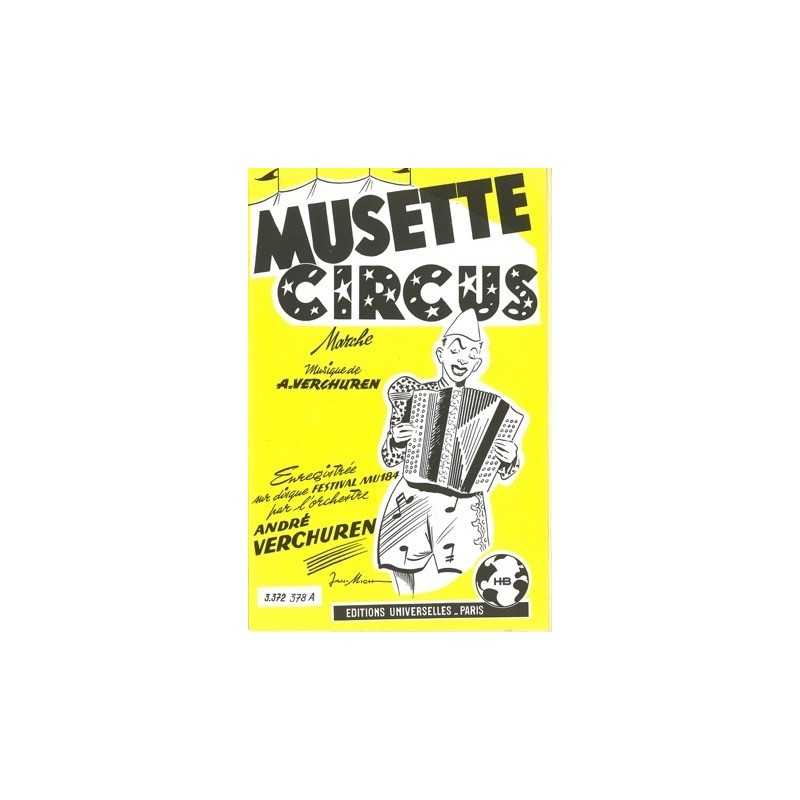 Partition MUSETTE CIRCUS André VERCHUREN