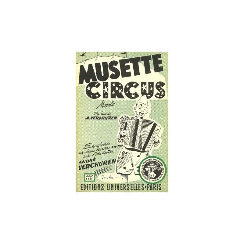 Partition MUSETTE CIRCUS André VERCHUREN