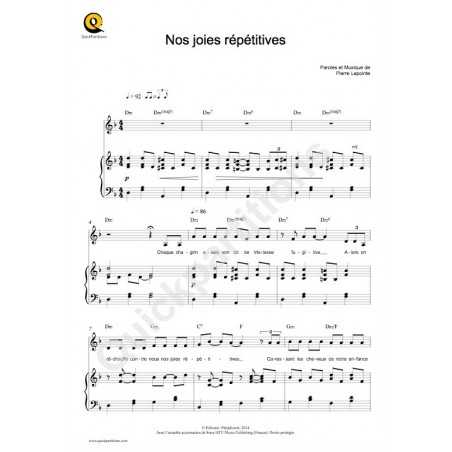 NOS JOIES RÉPÉTITIVES