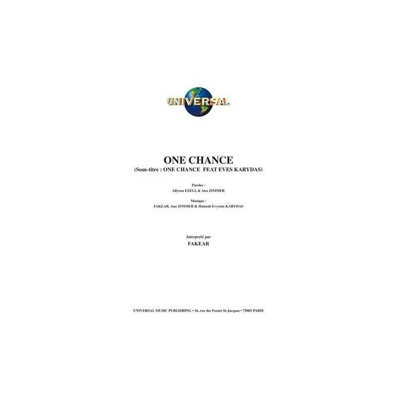 Partition ONE CHANCE FAKEAR